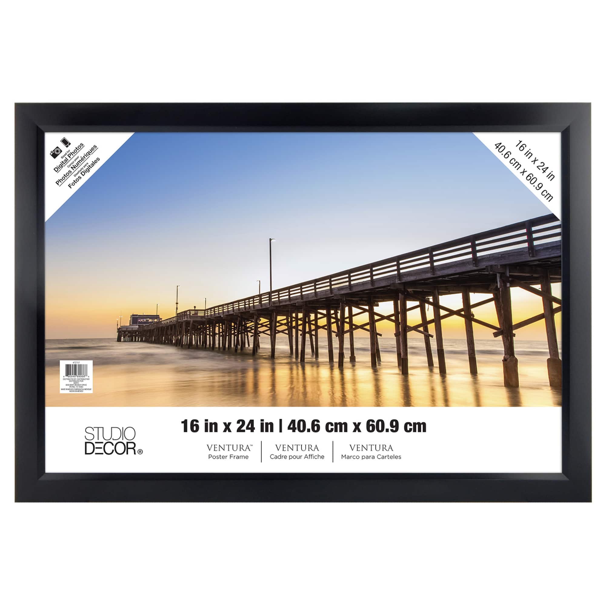 8 Pack: Black Poster Frame